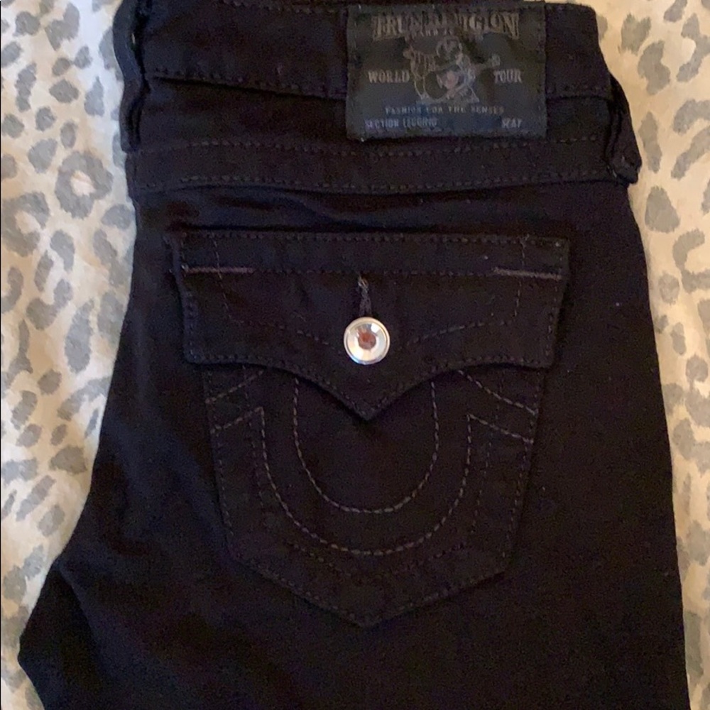 True Religion Crystal pocket leggings